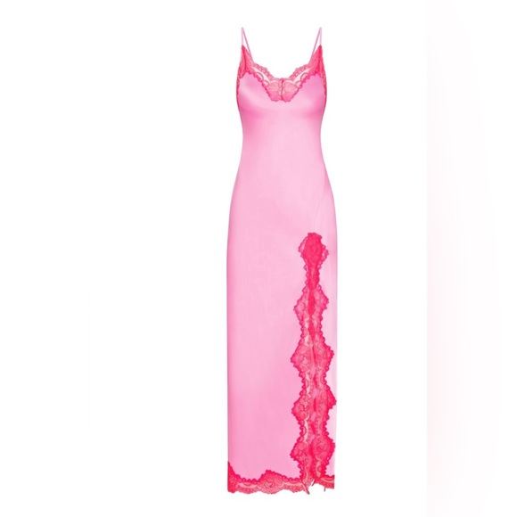 SKIMS Dresses & Skirts - SKIMS Woven Shine Lace Long Dress
